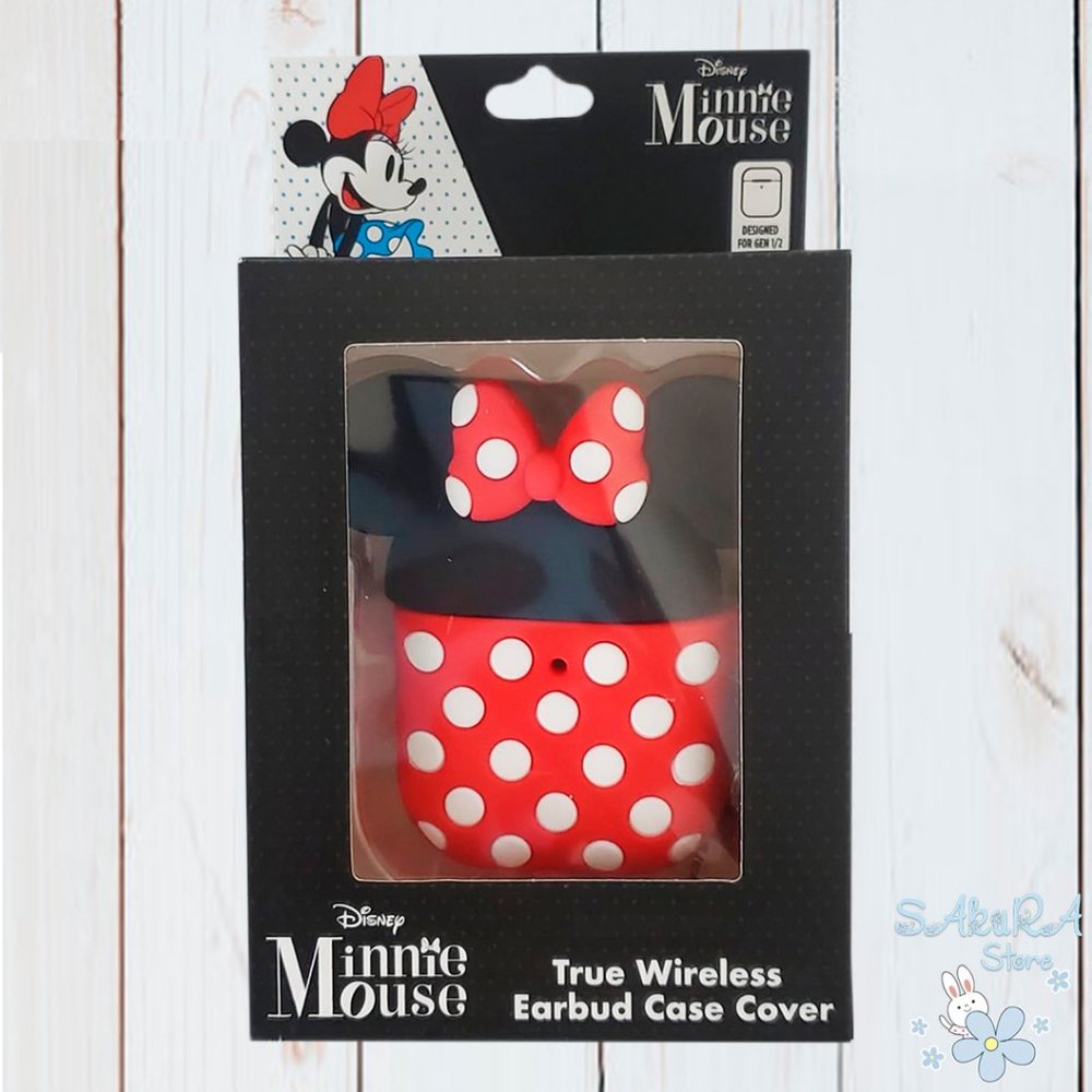 NEW MINNIE MOUSE AUTHENTIC DISNEY CUTE TRUE WIRELESS EARBUD AIRPODS CASE COVER